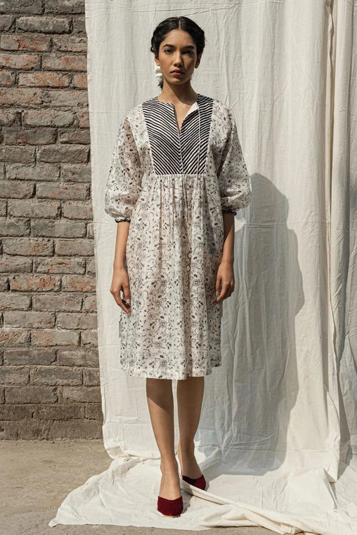 Gardenia Drawstring Dress and Slip