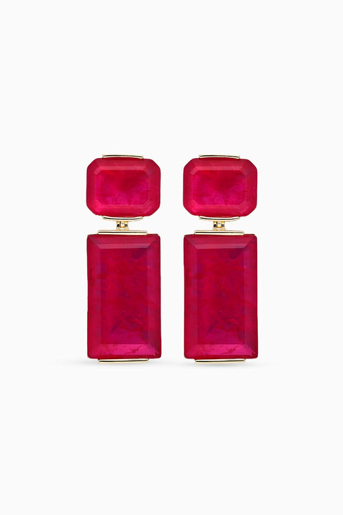 Geometric Prism Drop Earrings