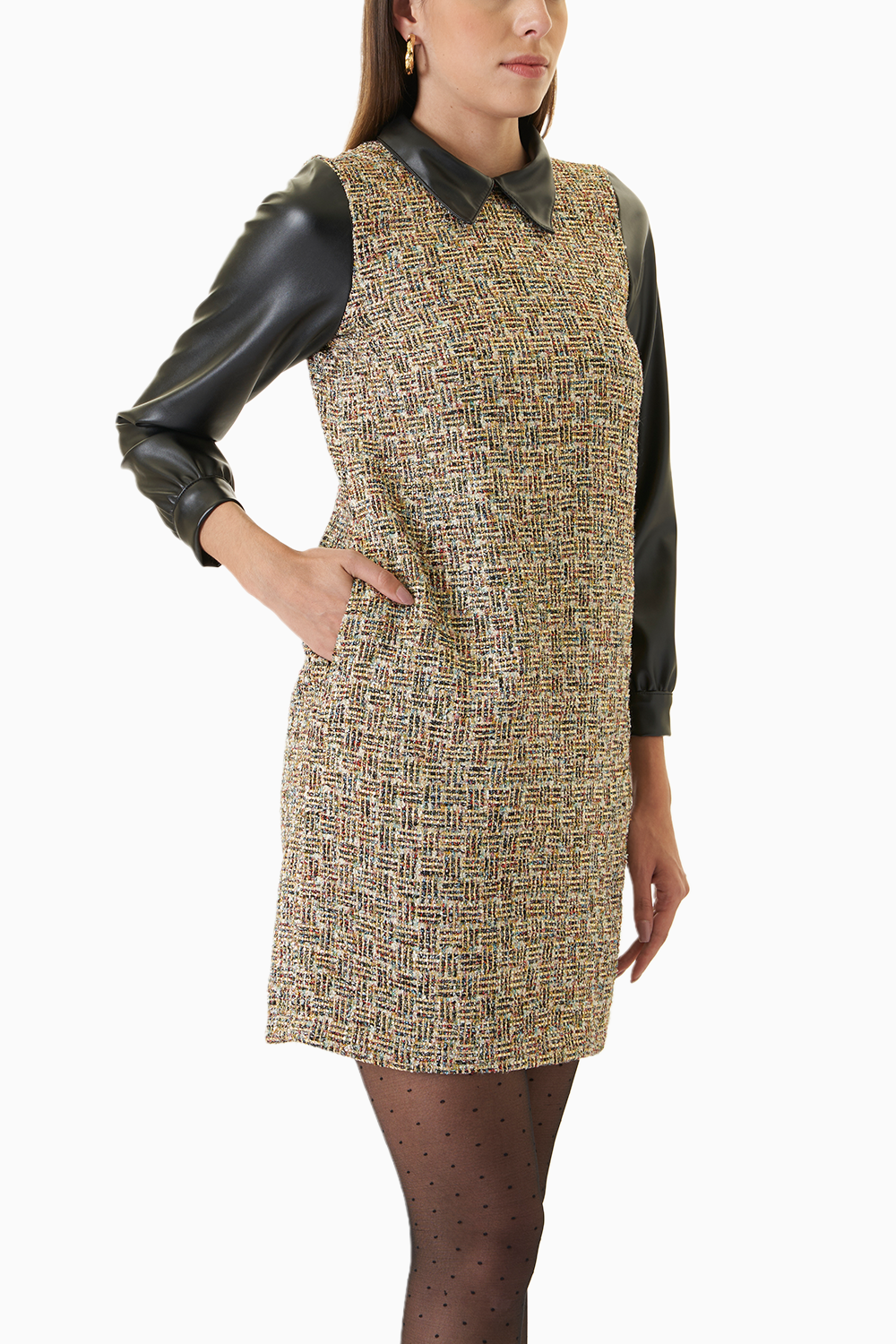 Glimmering Tweed Dress