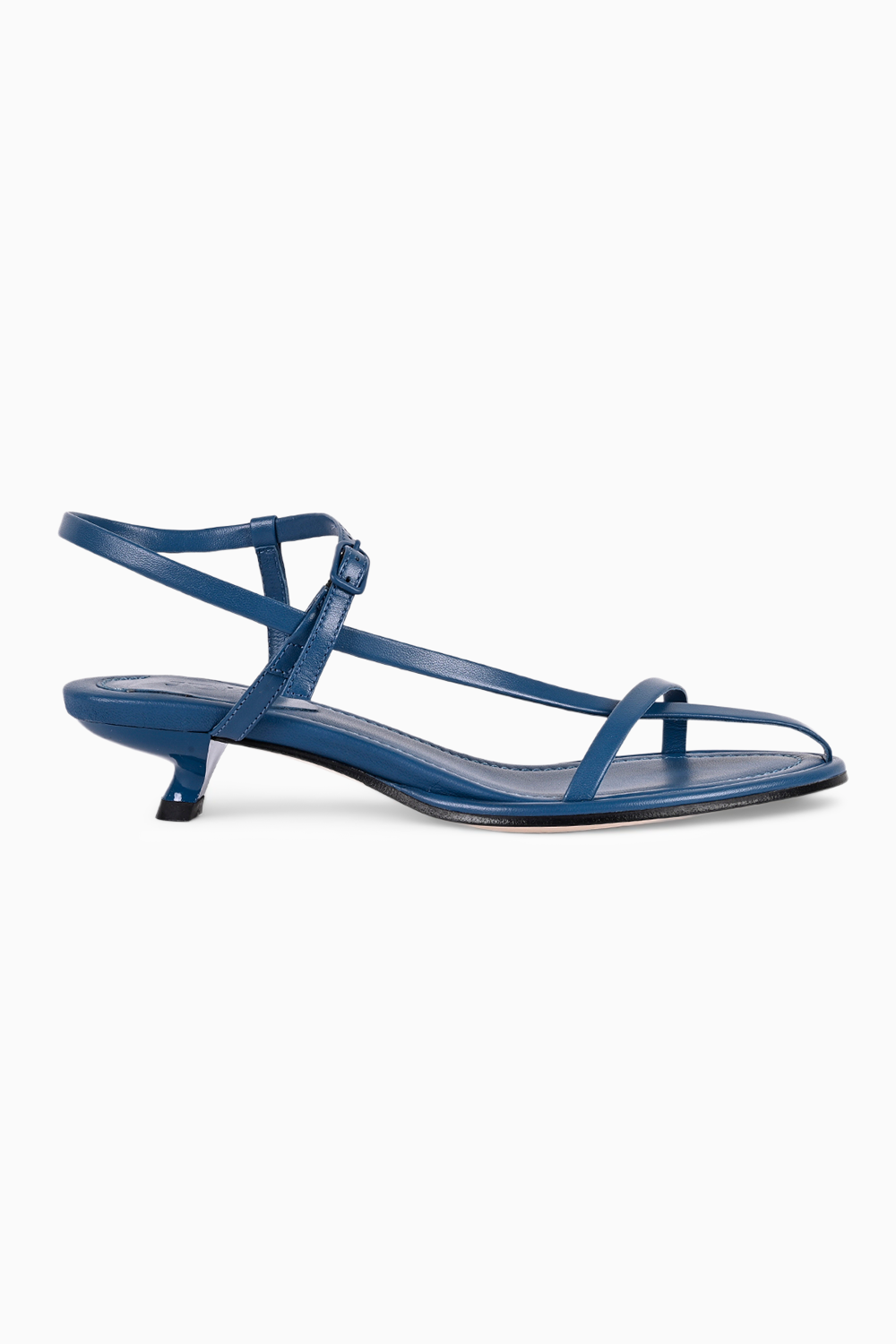 Goa Blue Leather Heels