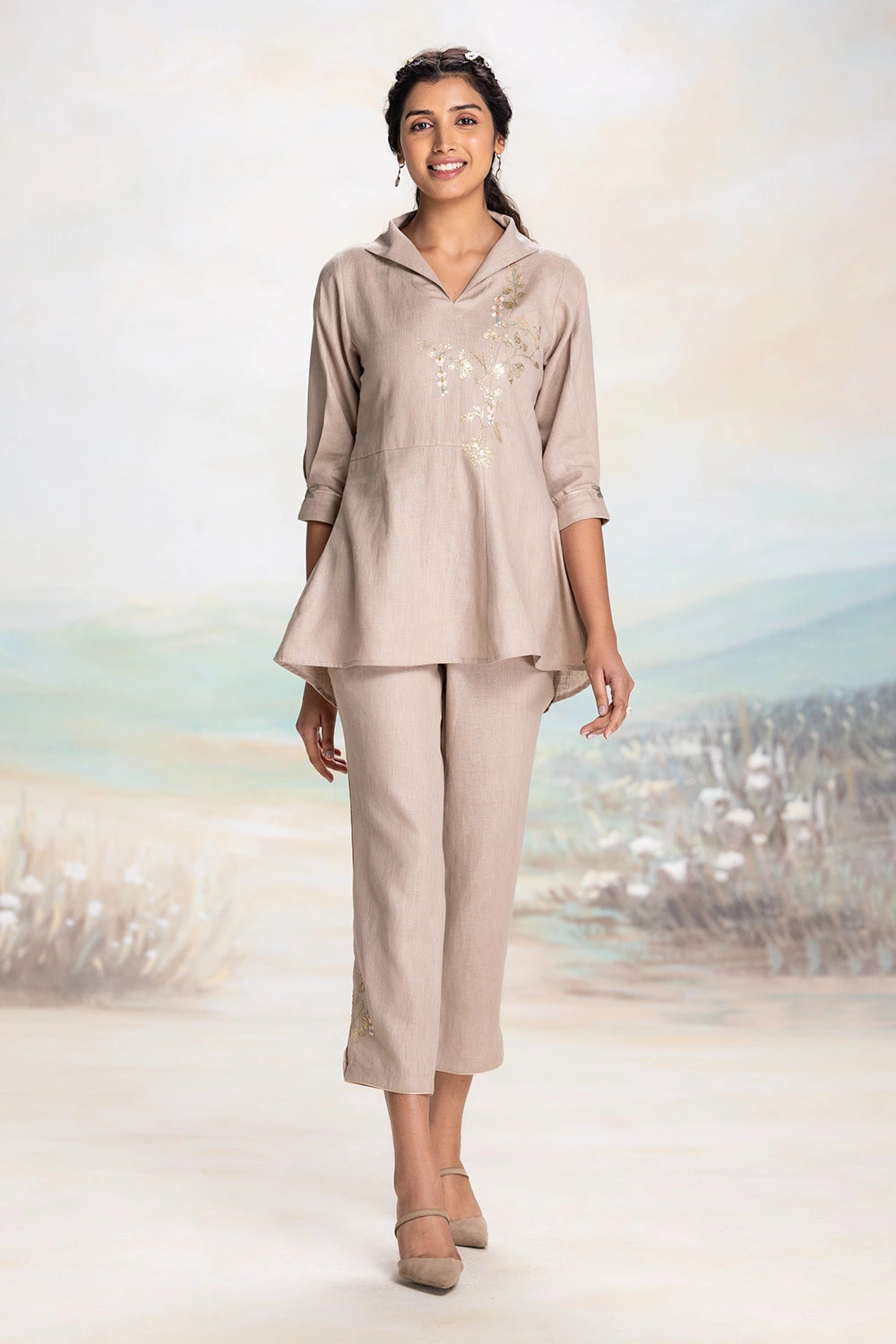 Golden Leaf Co-Ord Set