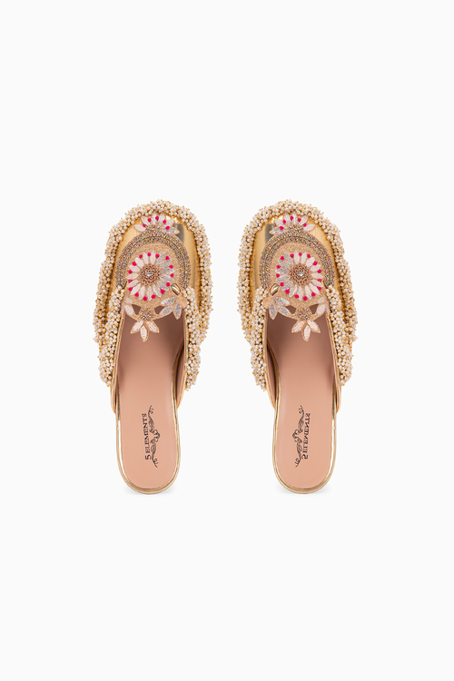 Golden Crown Heels