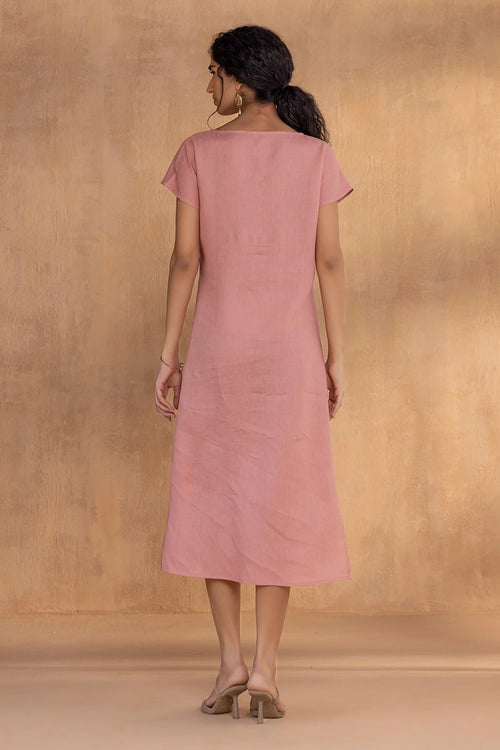 Golden Daisy Lotus Bow dress