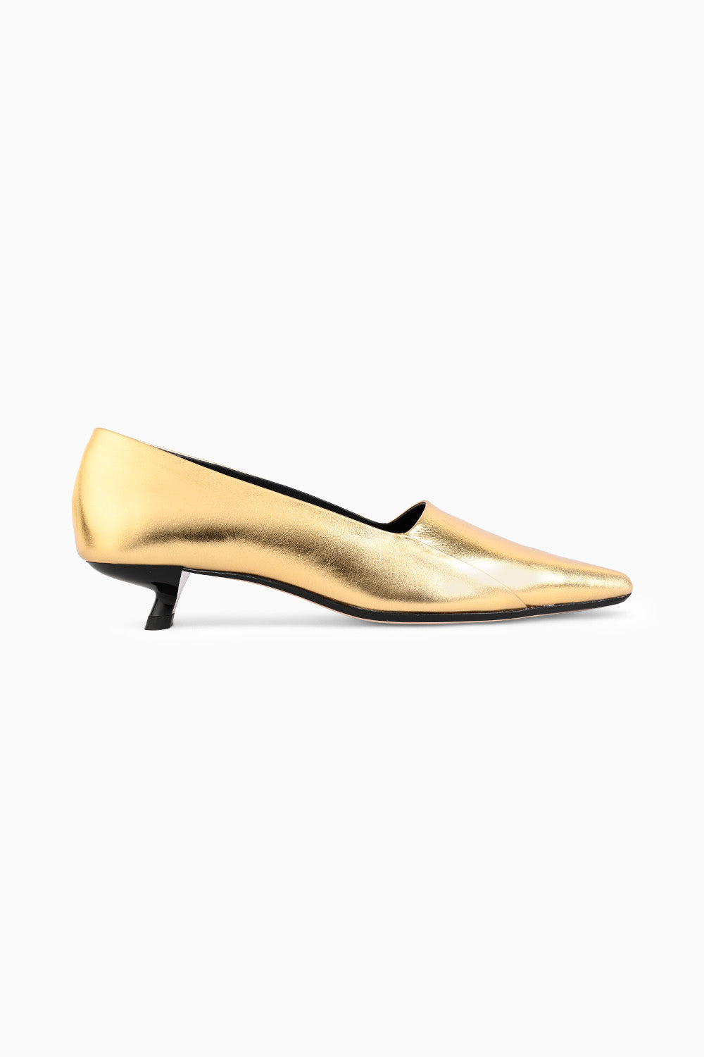 Grady Gold Low-Cut Court Shoe