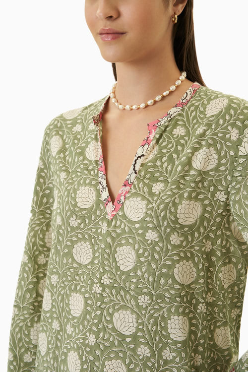 Green Kashmir Dress