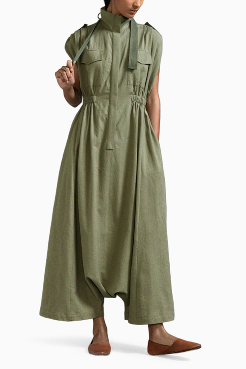 Green Safari Sphara Jumpsuit