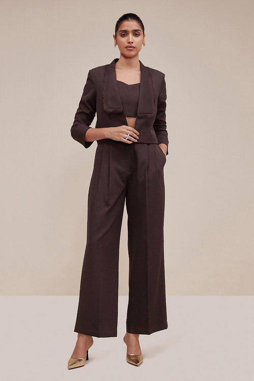 Pixie Blazer with Helix Bralette and Zephyr Trouser