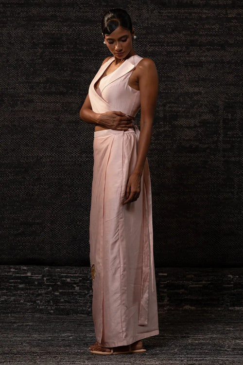 Gulnaar Blush Skirt Set