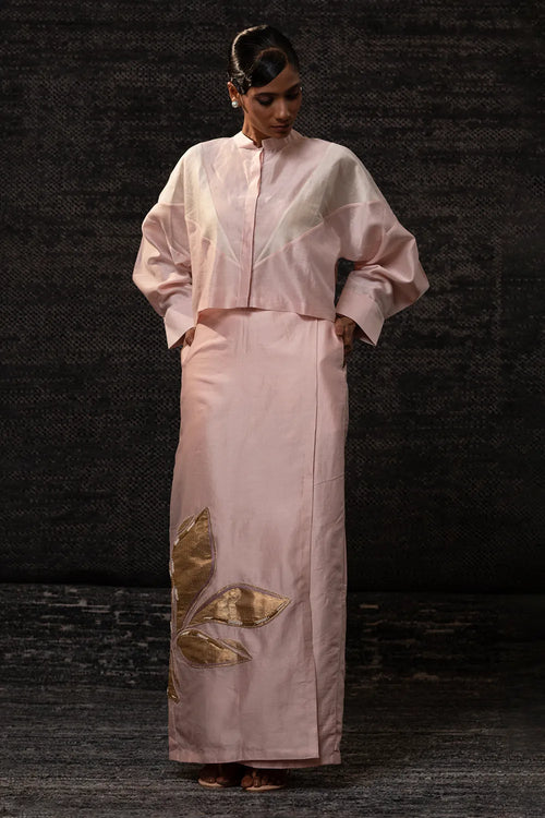 Gulnaar Jacket And  Skirt Set