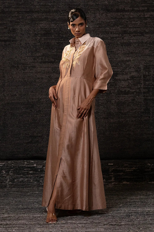 Gulnaar Rosewood Yolk Dress