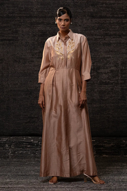 Gulnaar Rosewood Yolk Dress