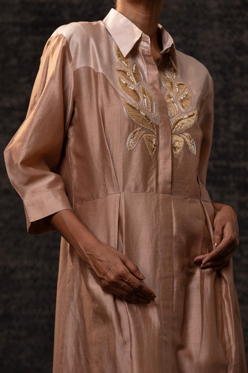 Gulnaar Rosewood Yolk Dress