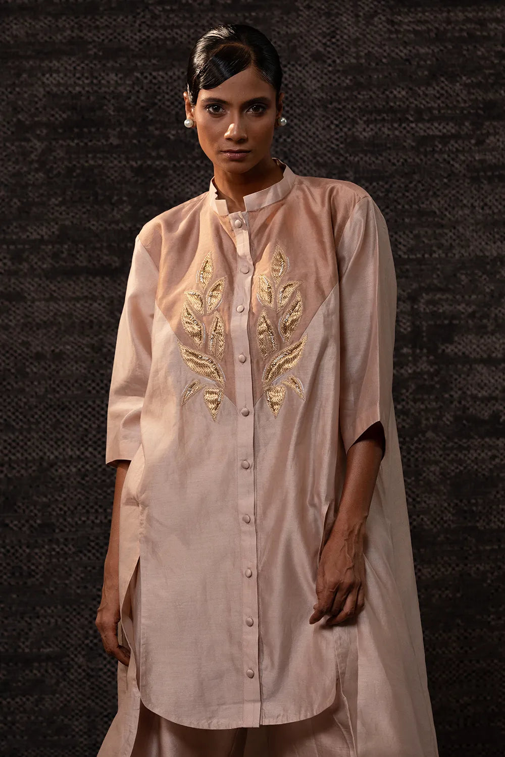 Gulnaar Cream Yolk Kurta Set