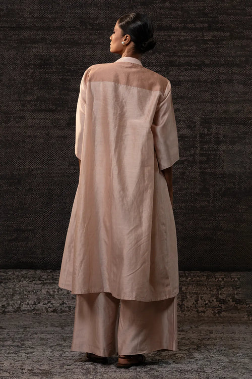 Gulnaar Cream Yolk Kurta Set