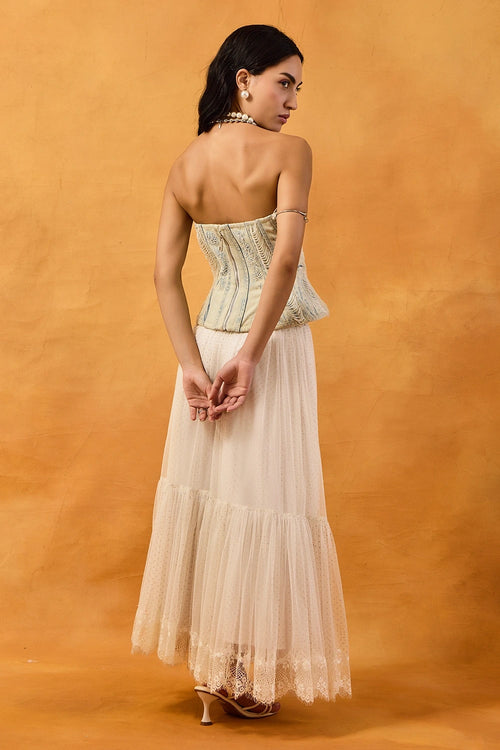 Koryn Corset Top And Skirt Set