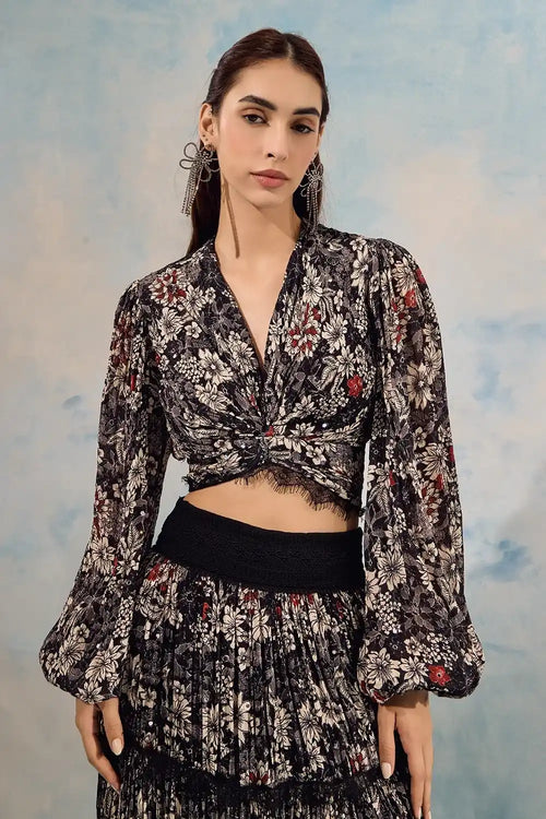 Salomi Top And Skirt Set