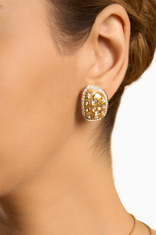 Uncut Diamond Studs