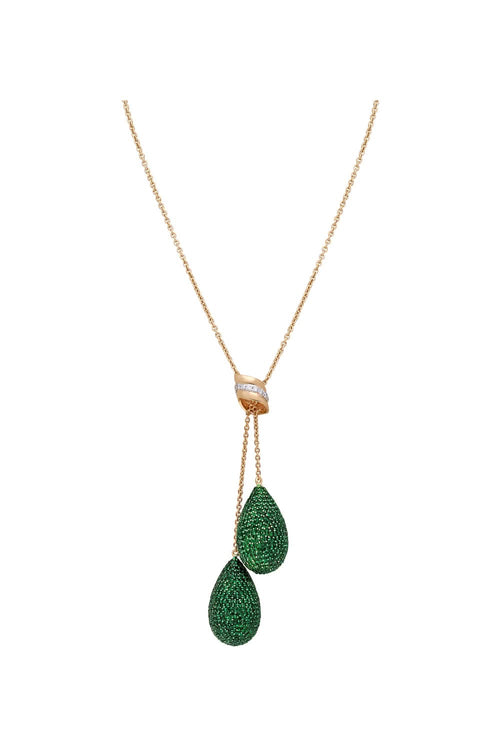 Tsavorite and Diamond Pendant