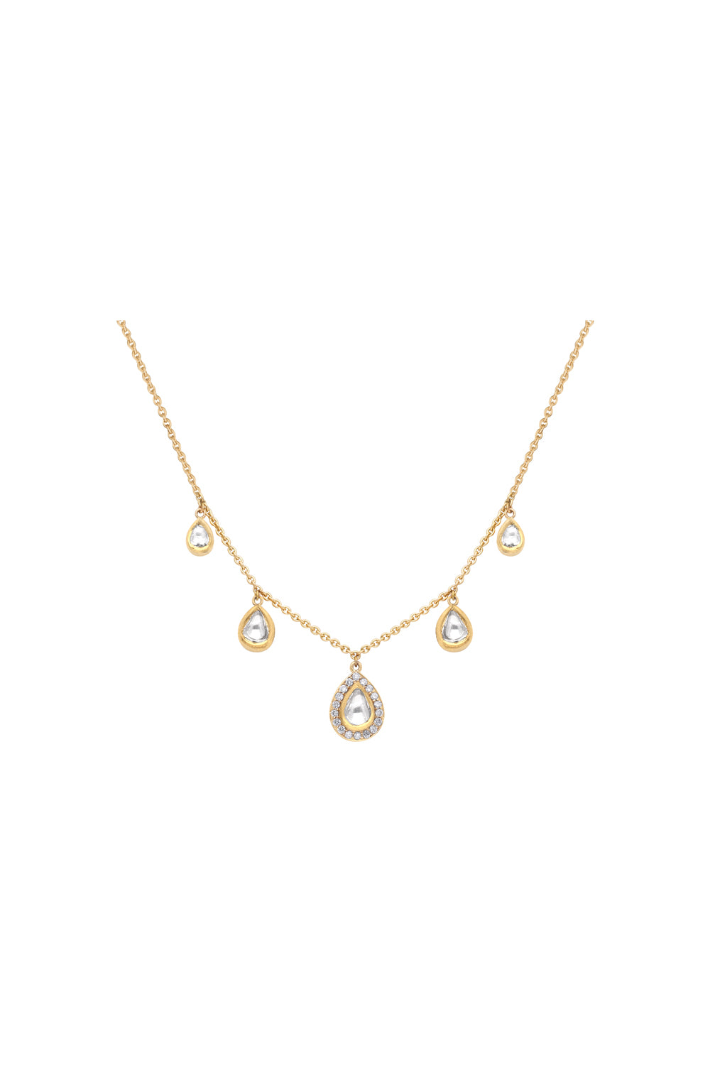 Delicate Uncut Diamond Necklace