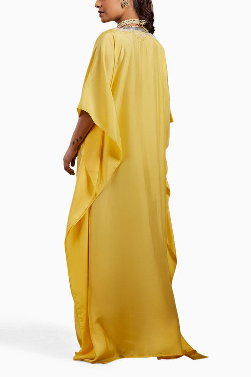 Yellow Ishya Embellished Kaftan