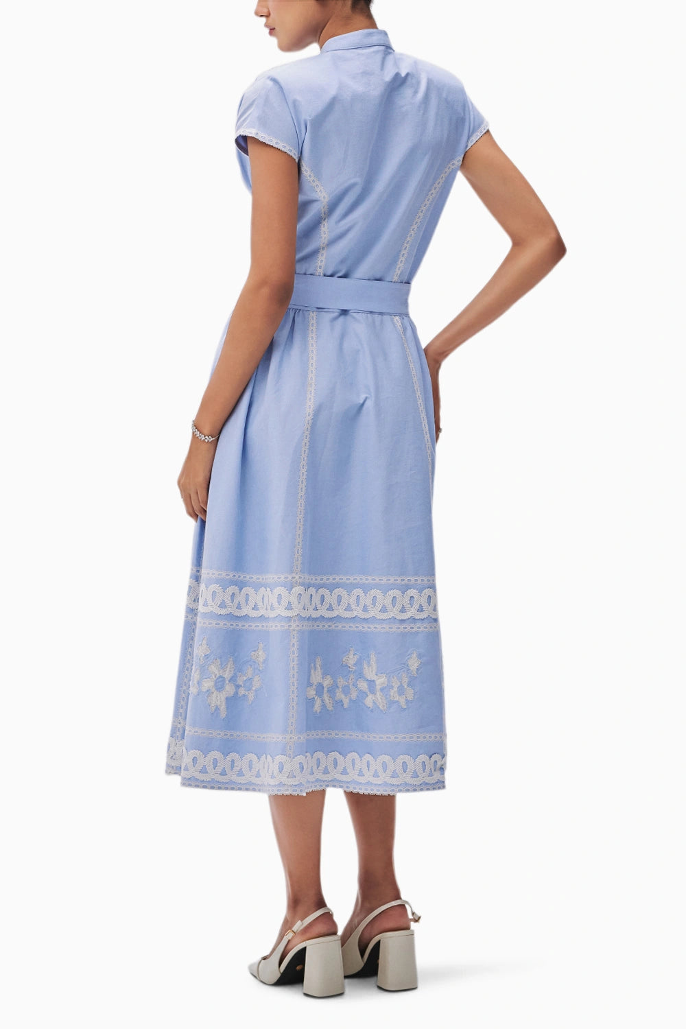 Diva Light Blue Chambray Dress