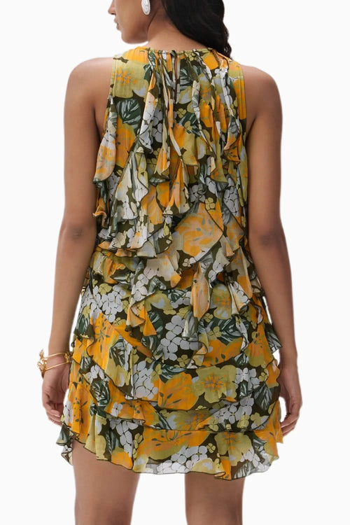 Tira Ruffle Crinkle Dress