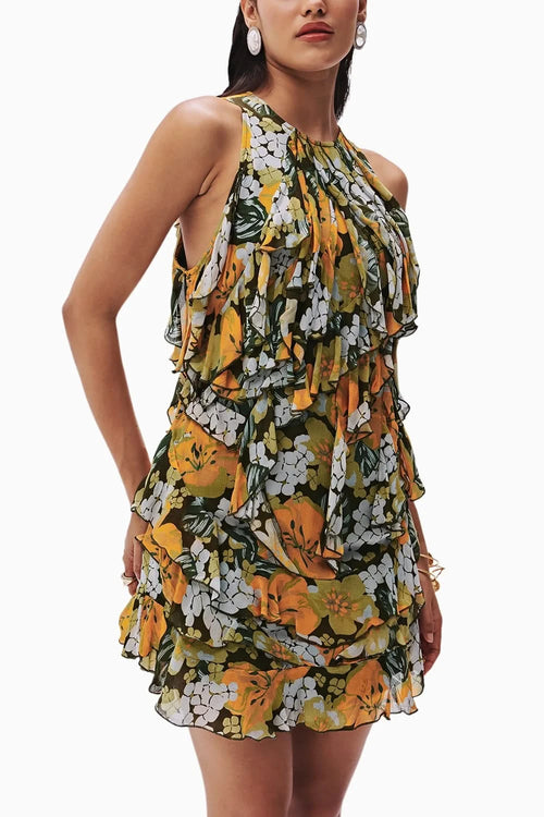 Tira Ruffle Crinkle Dress