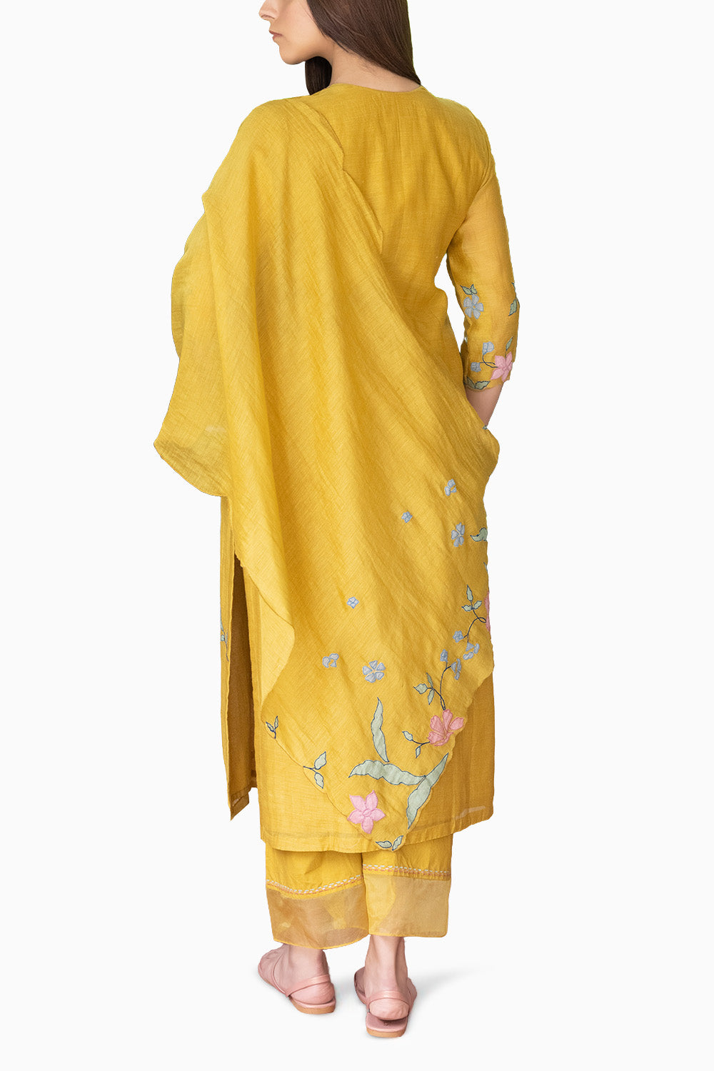 Honeycomb Applique Kurta Set