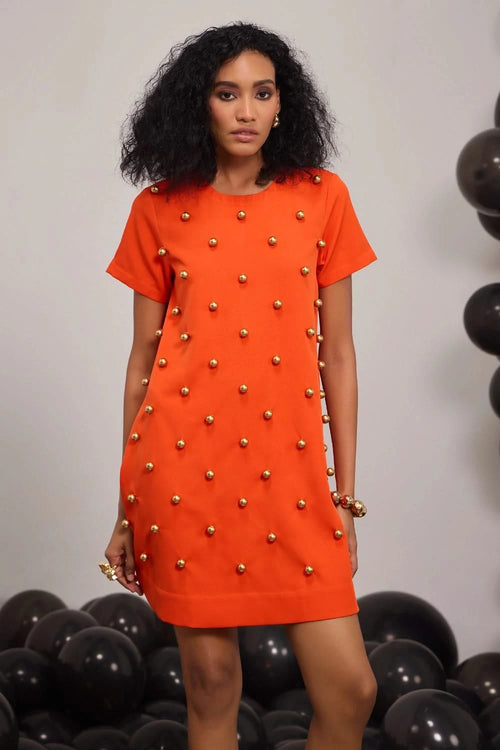 Golden Paprika Dress