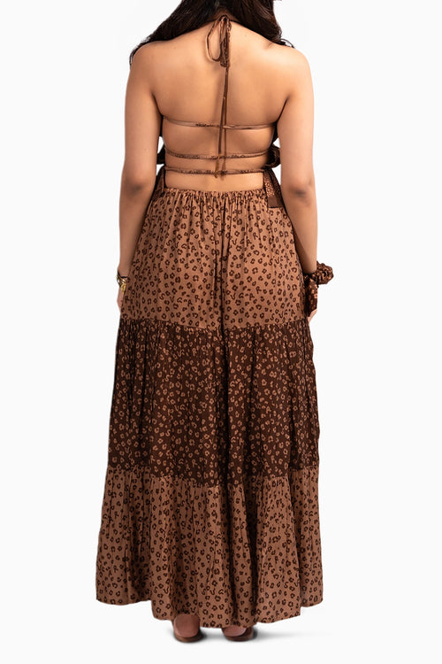 Safari Top And Skirt Set