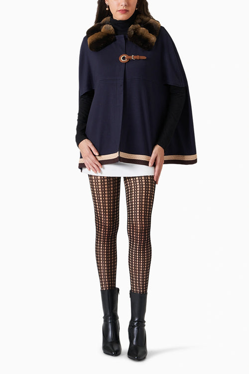 Kelly Navy Blue Cape