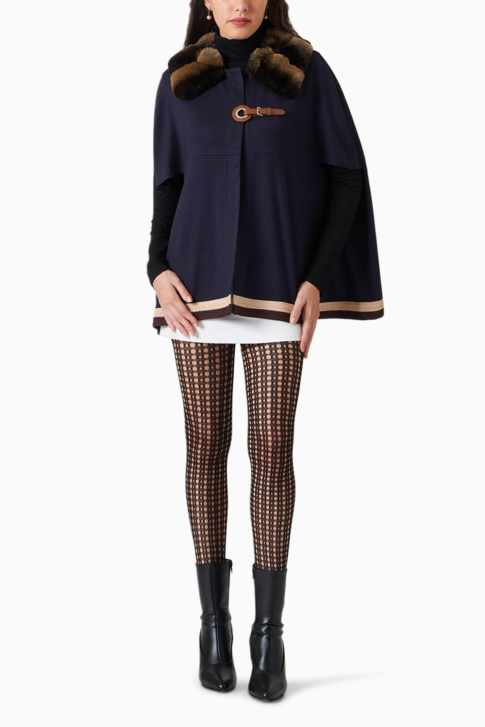 Kelly Navy Blue Cape