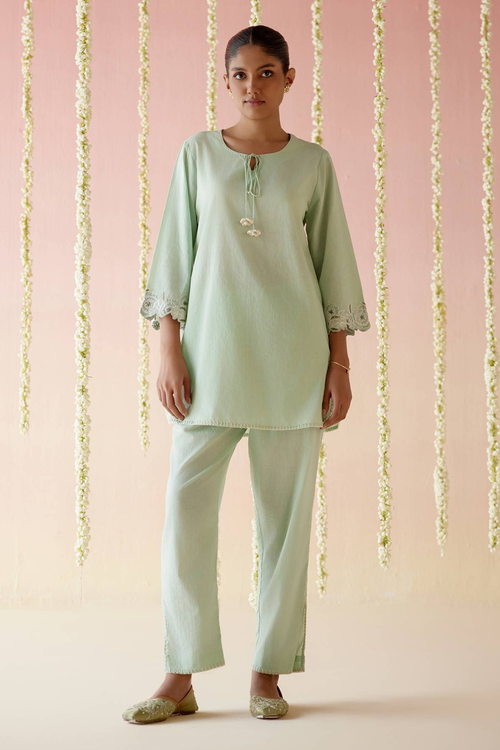 Sea Green Dori Coord Set