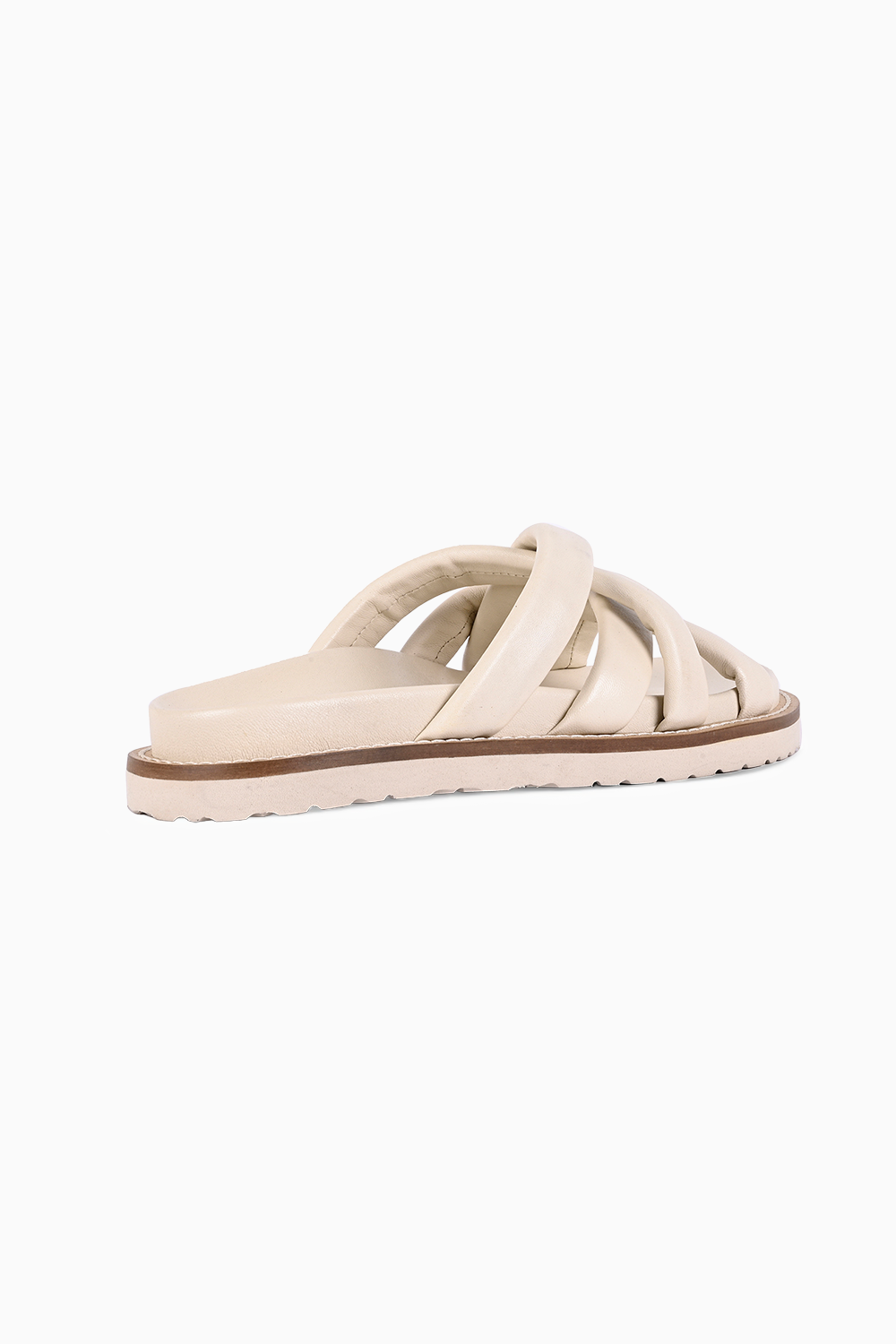 Hadley Ivory Leather Flats