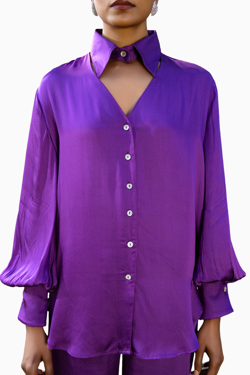 Hailey  Purple Top with Pants Set