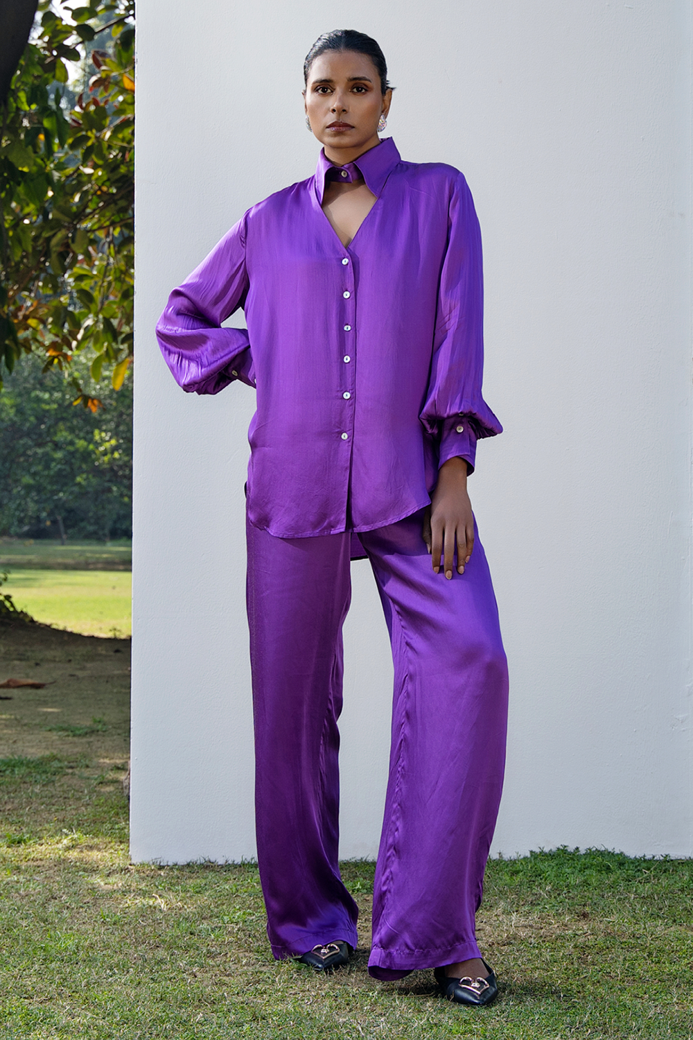 Hailey  Purple Top with Pants Set