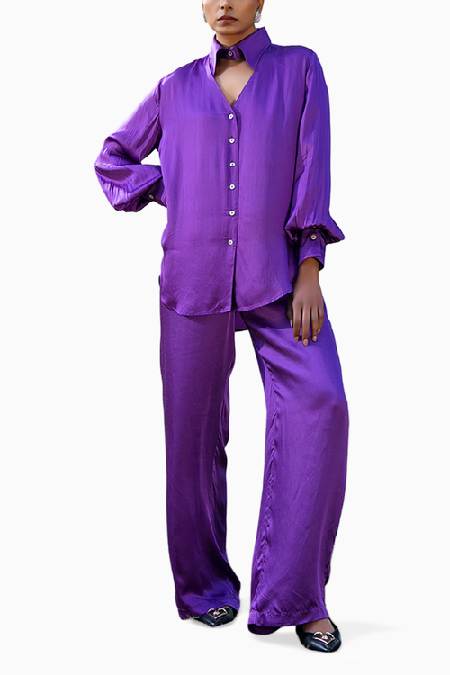 Hailey  Purple Top with Pants Set