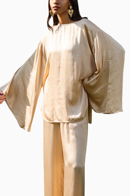 Harper Champagne Top with Pants Set