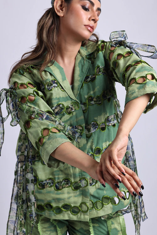 Helio Green Circle Shirt