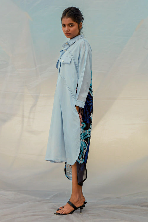 Sky Windowleaf Dress