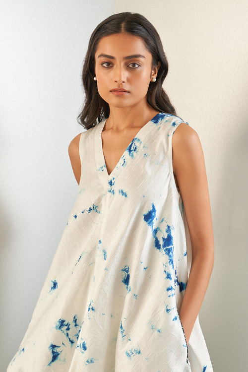 Navy Sorbet Surface Dress