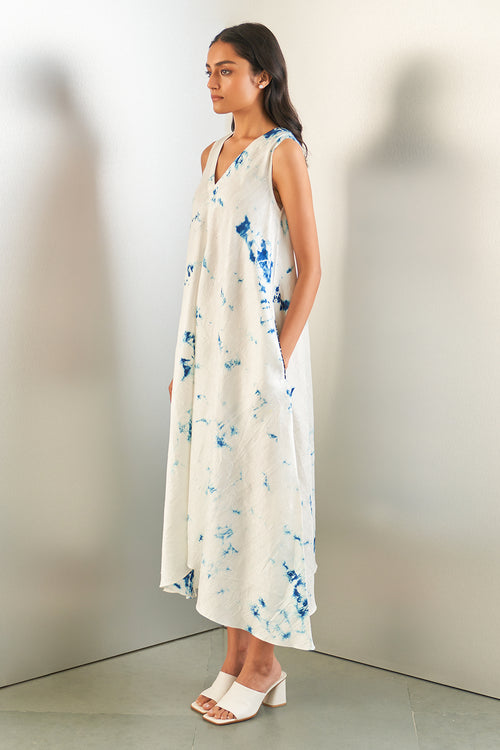 Navy Sorbet Surface Dress
