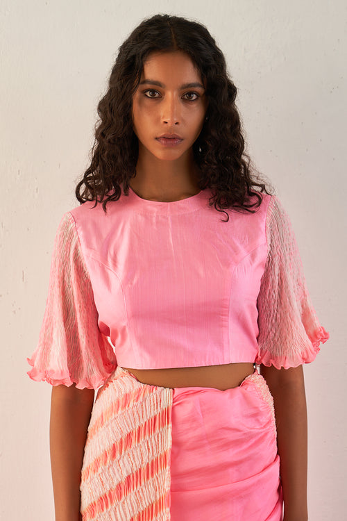 Pink Swirl Blouse