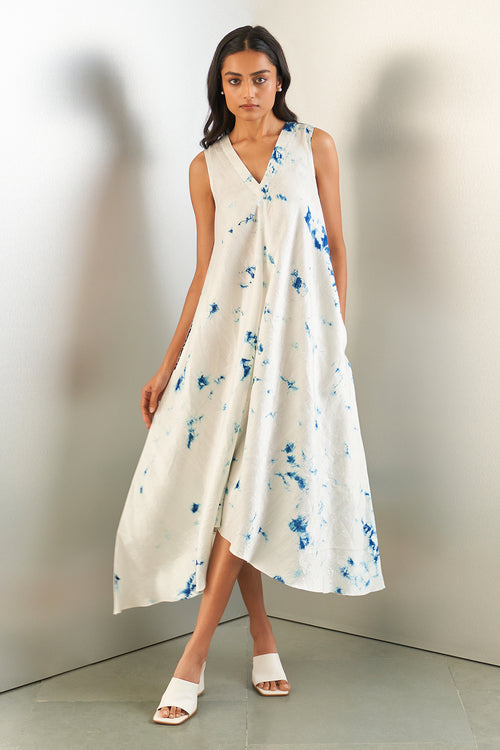 Navy Sorbet Surface Dress