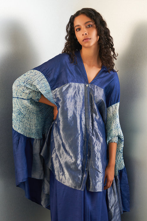 Navy Cape Shirt