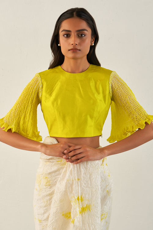 Lime Swirl Blouse
