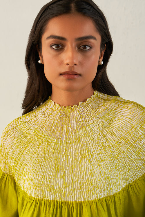 Green Grey Sector Kaftan