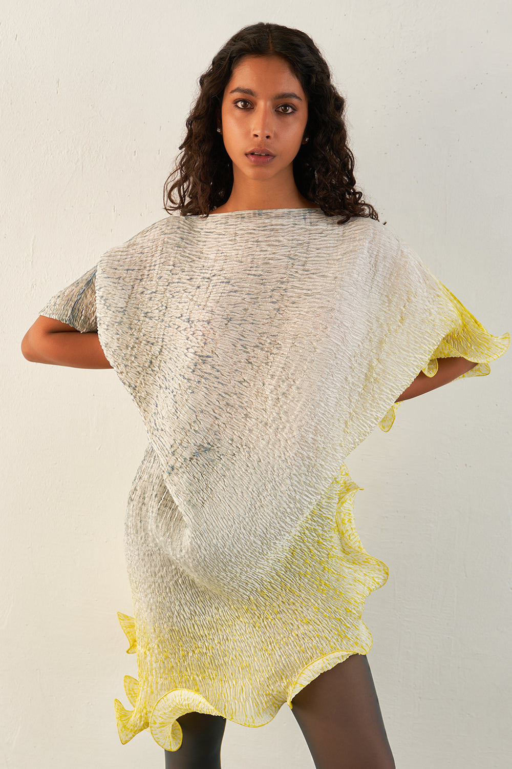 Grey Lime Coil Dress