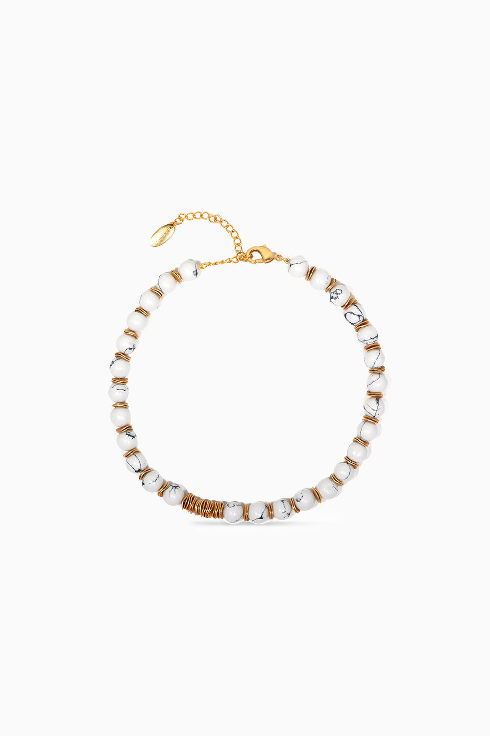 Bohême Beads Howlite Ball Necklace