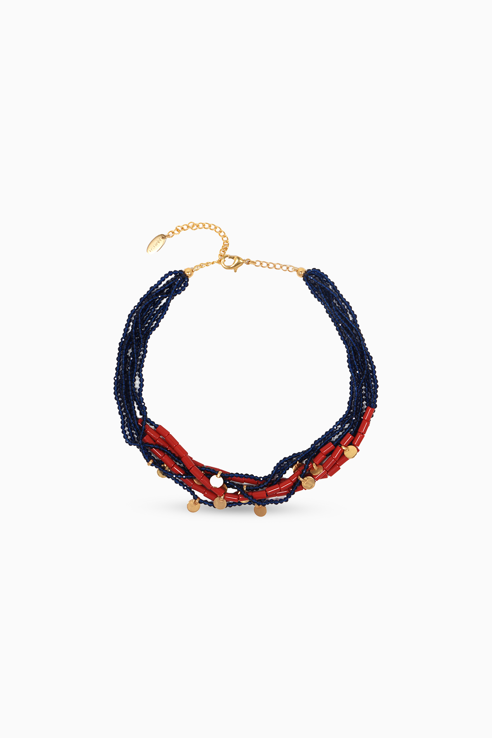 Bohême Beads Coral Necklace